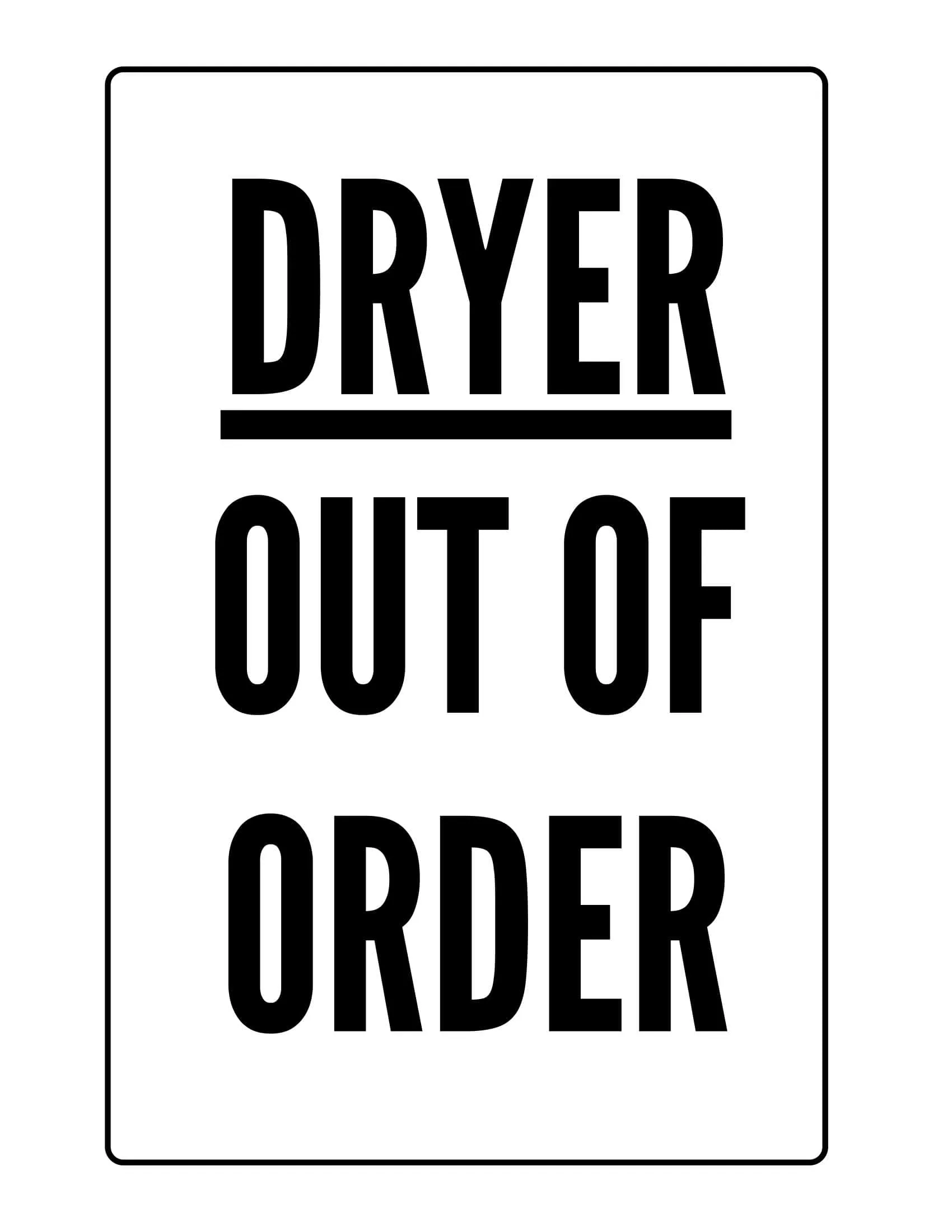 Free Out Of Order Sign Free Out Of Order Sign