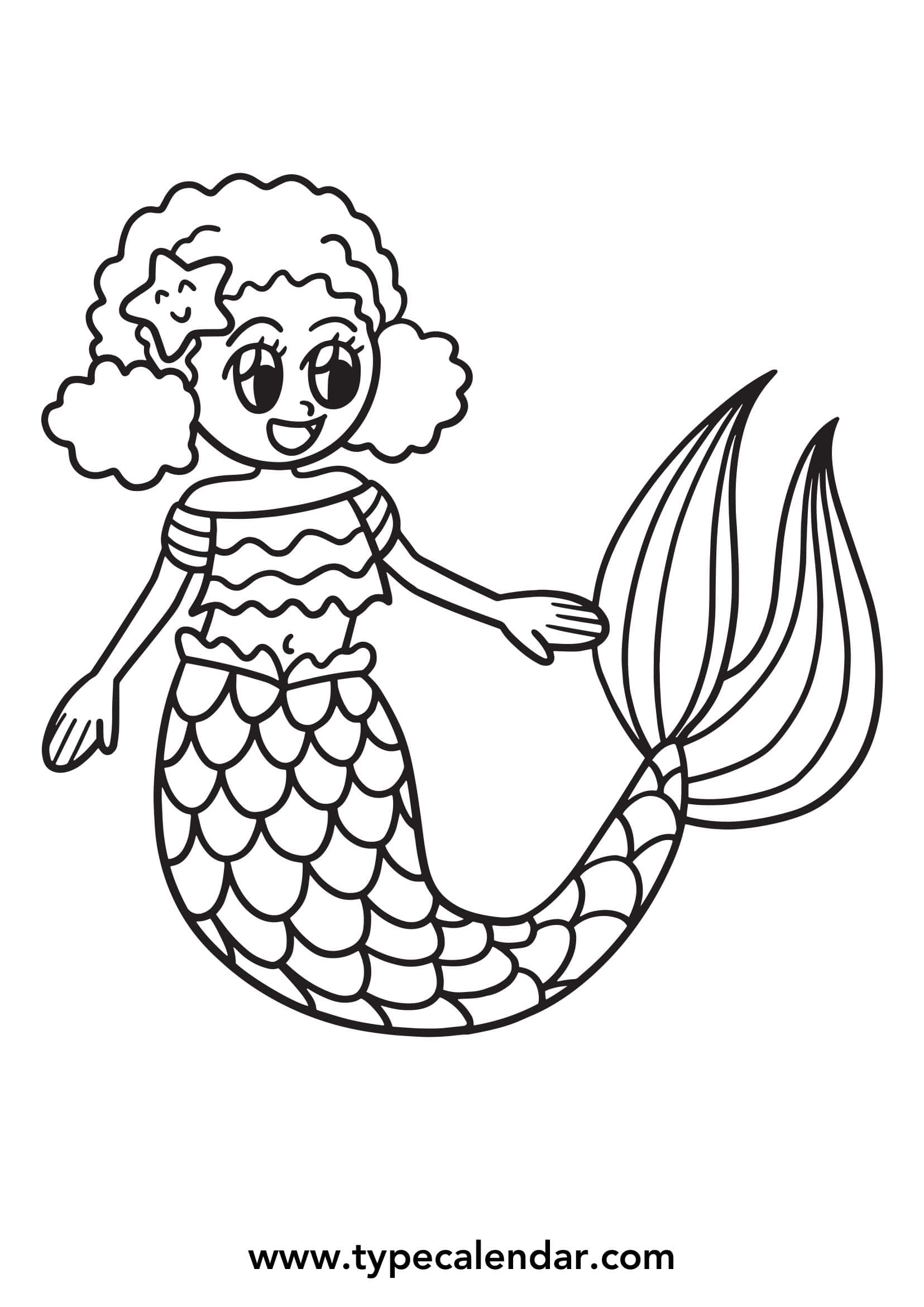 Free Printable Mermaid Coloring Pages Free Printable Mermaid Coloring Pages