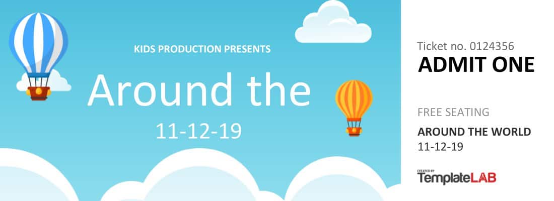 Free Printable Movie Ticket Template Free Printable Movie Ticket Template