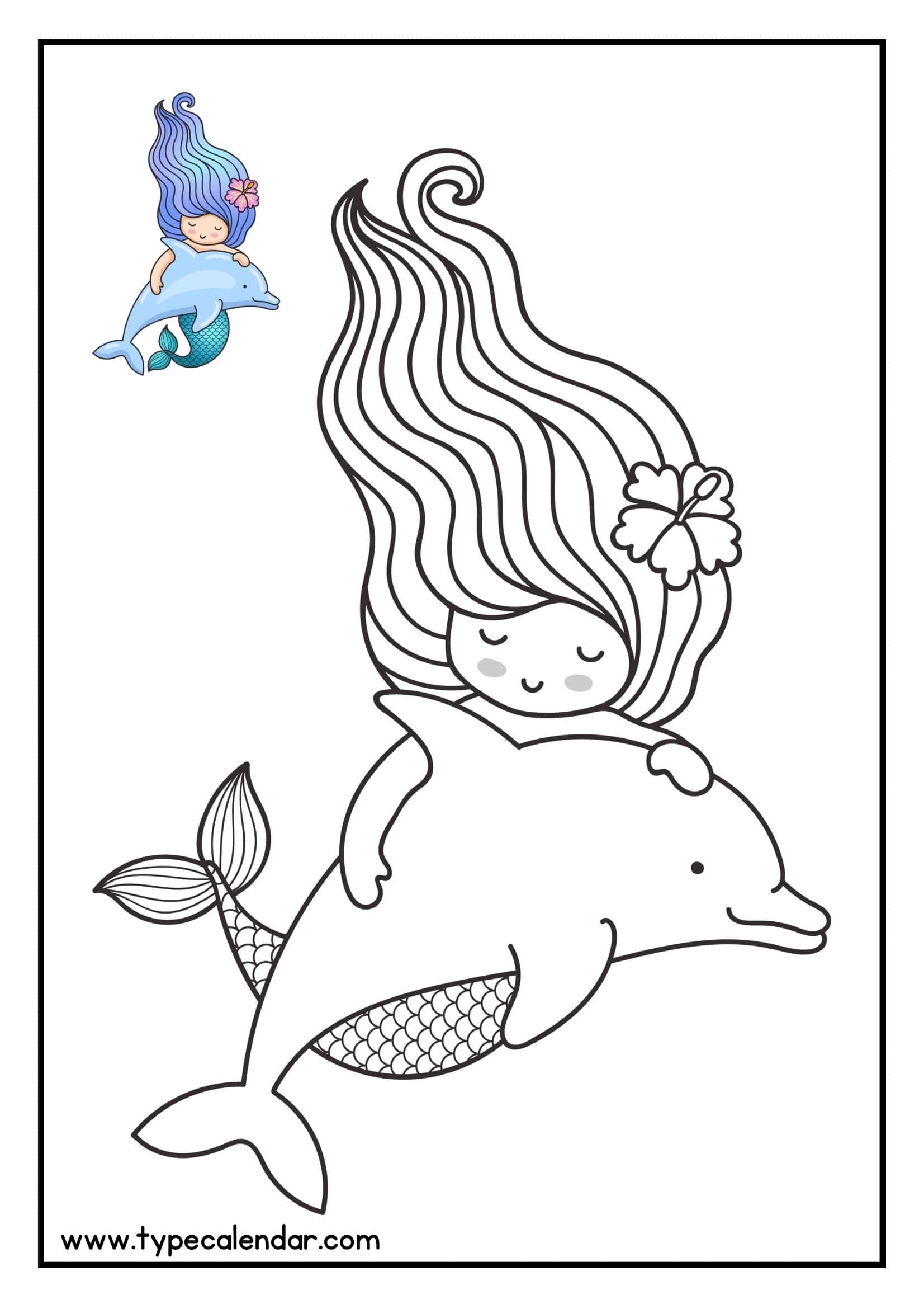 Free Sample Mermaid Coloring Pages Free Sample Mermaid Coloring Pages