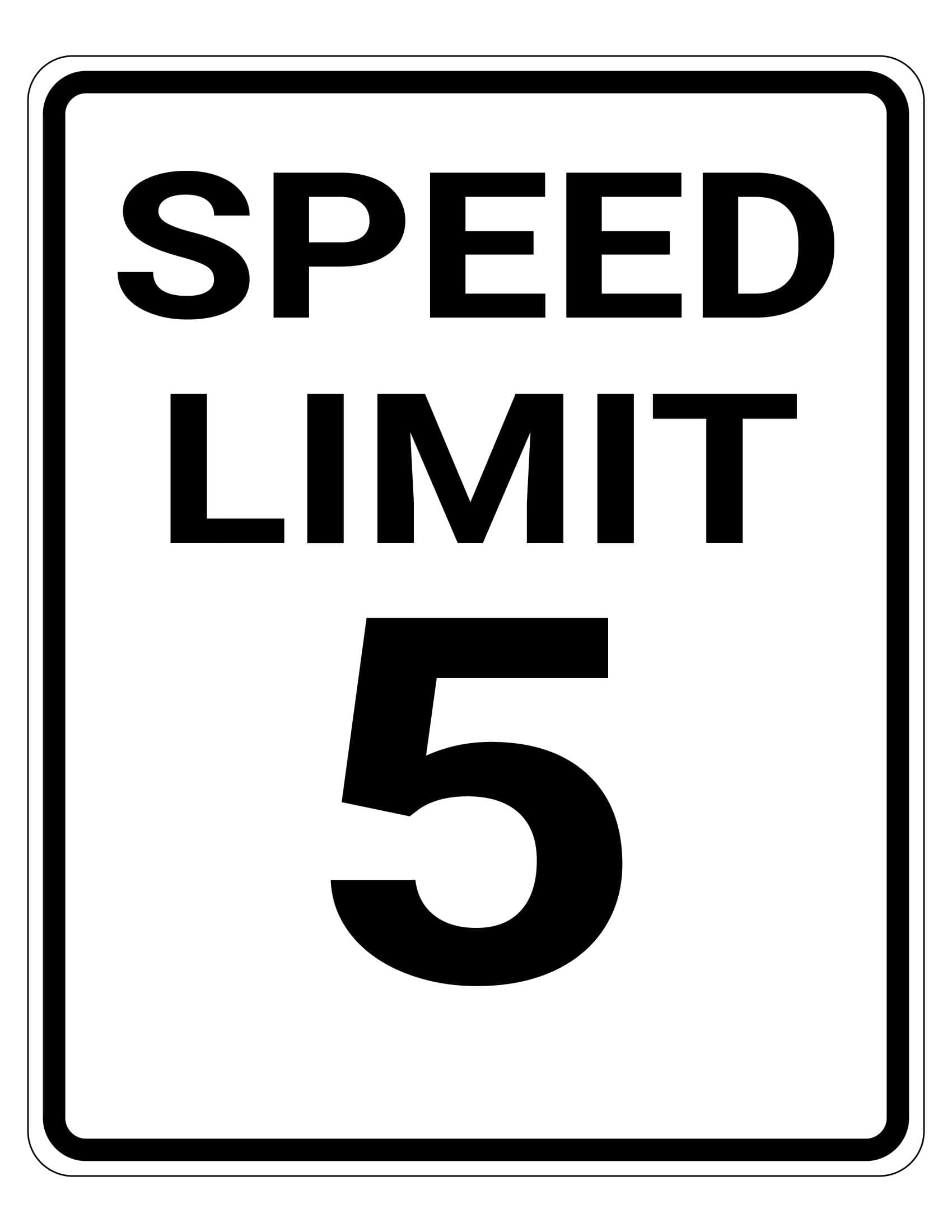 Free Speed Limit Sign Template Free Speed Limit Sign Template