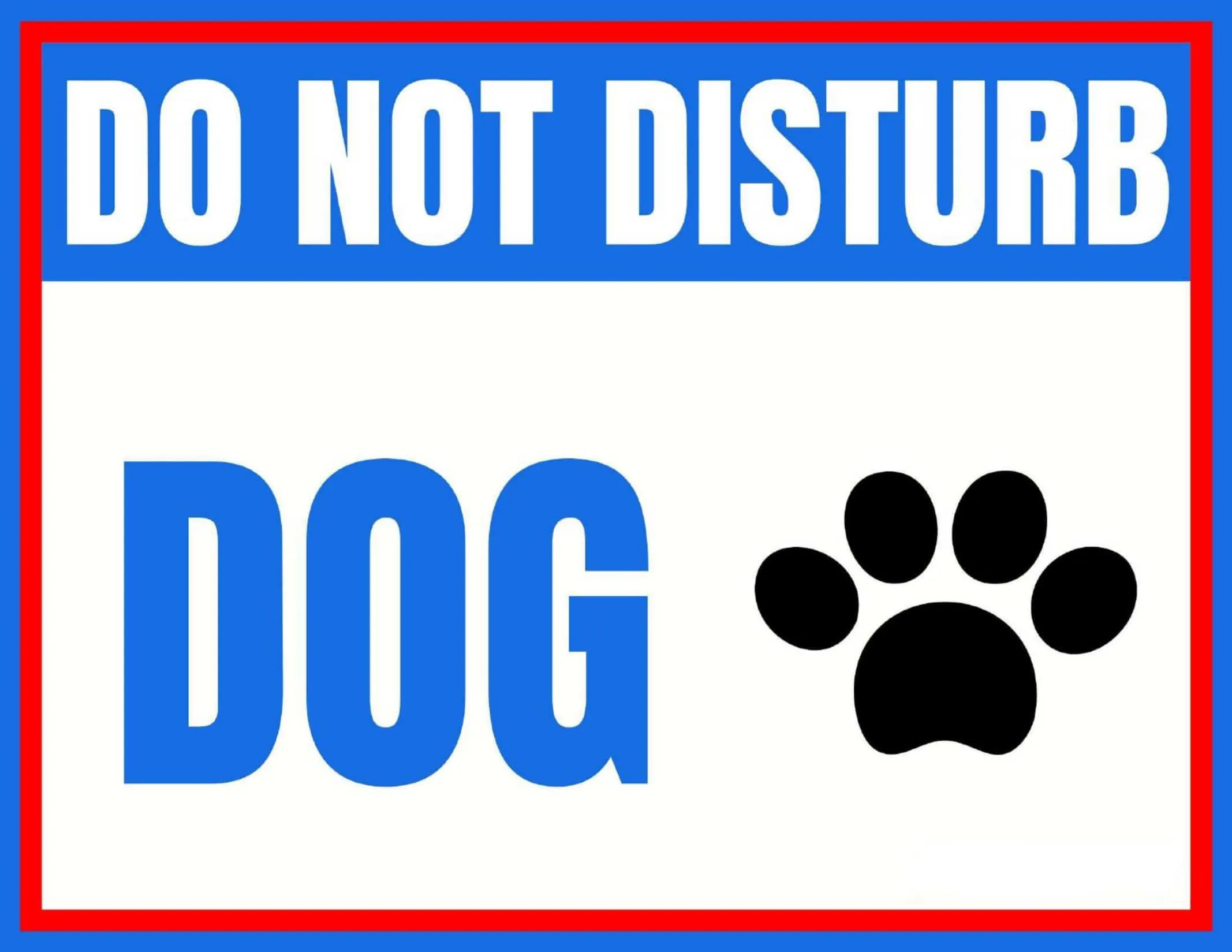 Free Template Do Not Disturb Sign