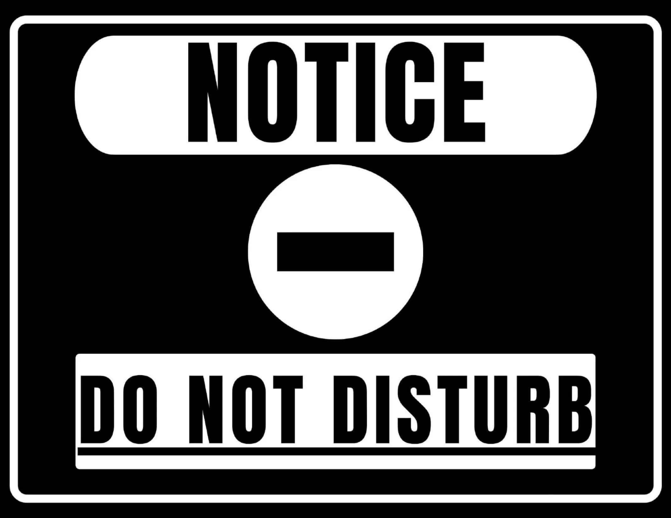 HD Example Do Not Disturb Sign