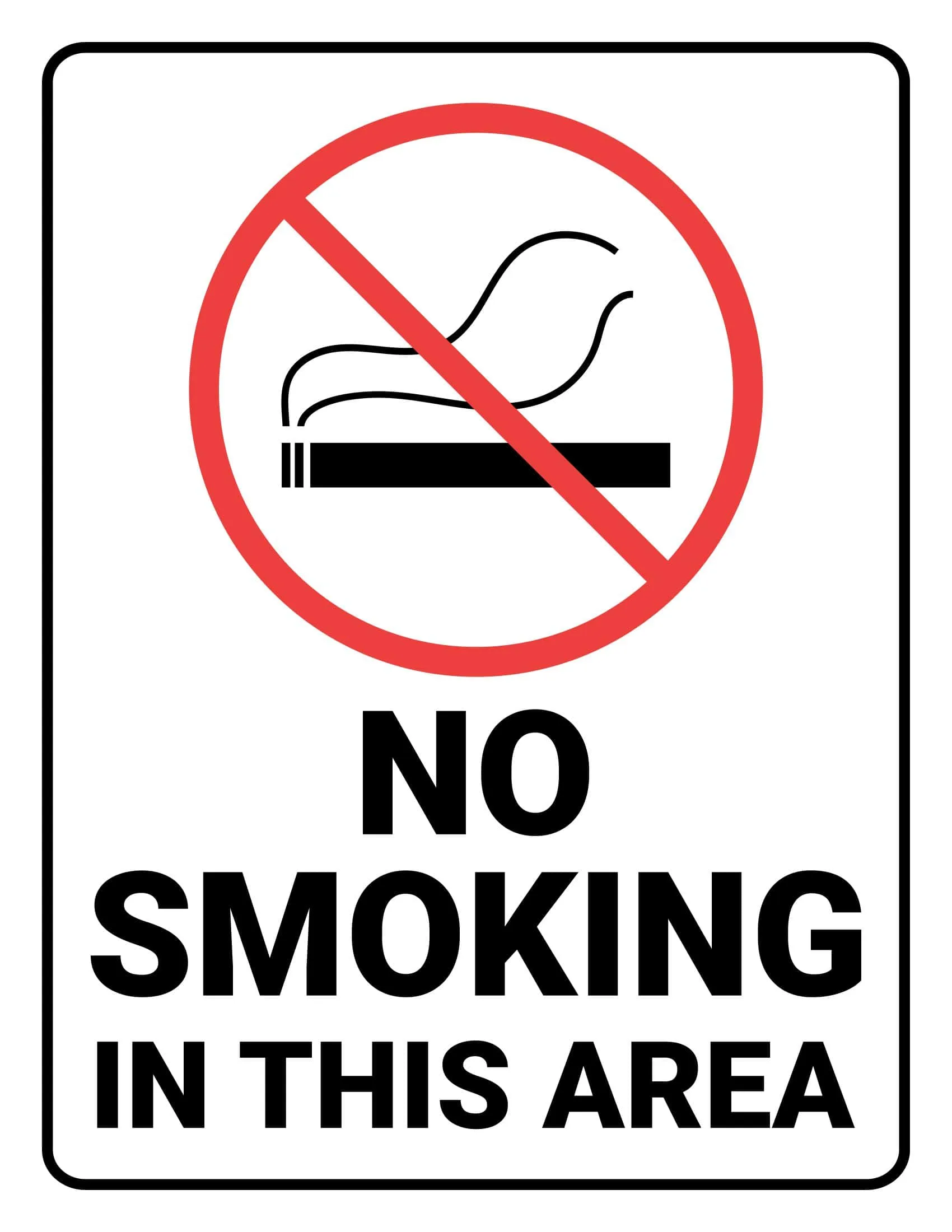 High-Quality No Smoking Sign Design High-Quality No Smoking Sign Design