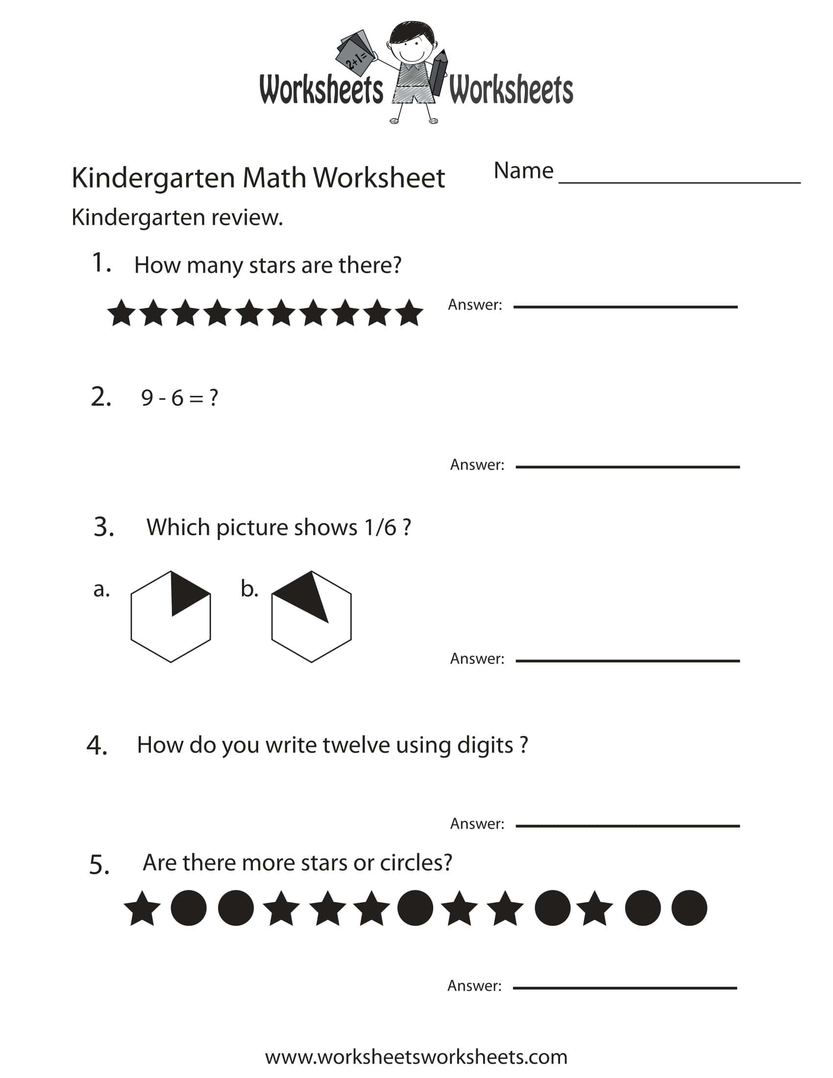 Free Printable Kindergarten Math Addition Worksheets [PDF]