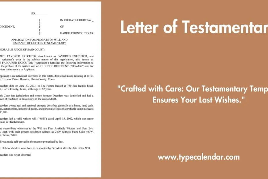 Letter of Testamentary