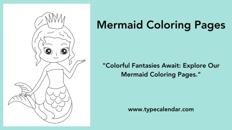 Free Printable Mermaid Coloring Pages Easy for Adults, Kids [Online]
