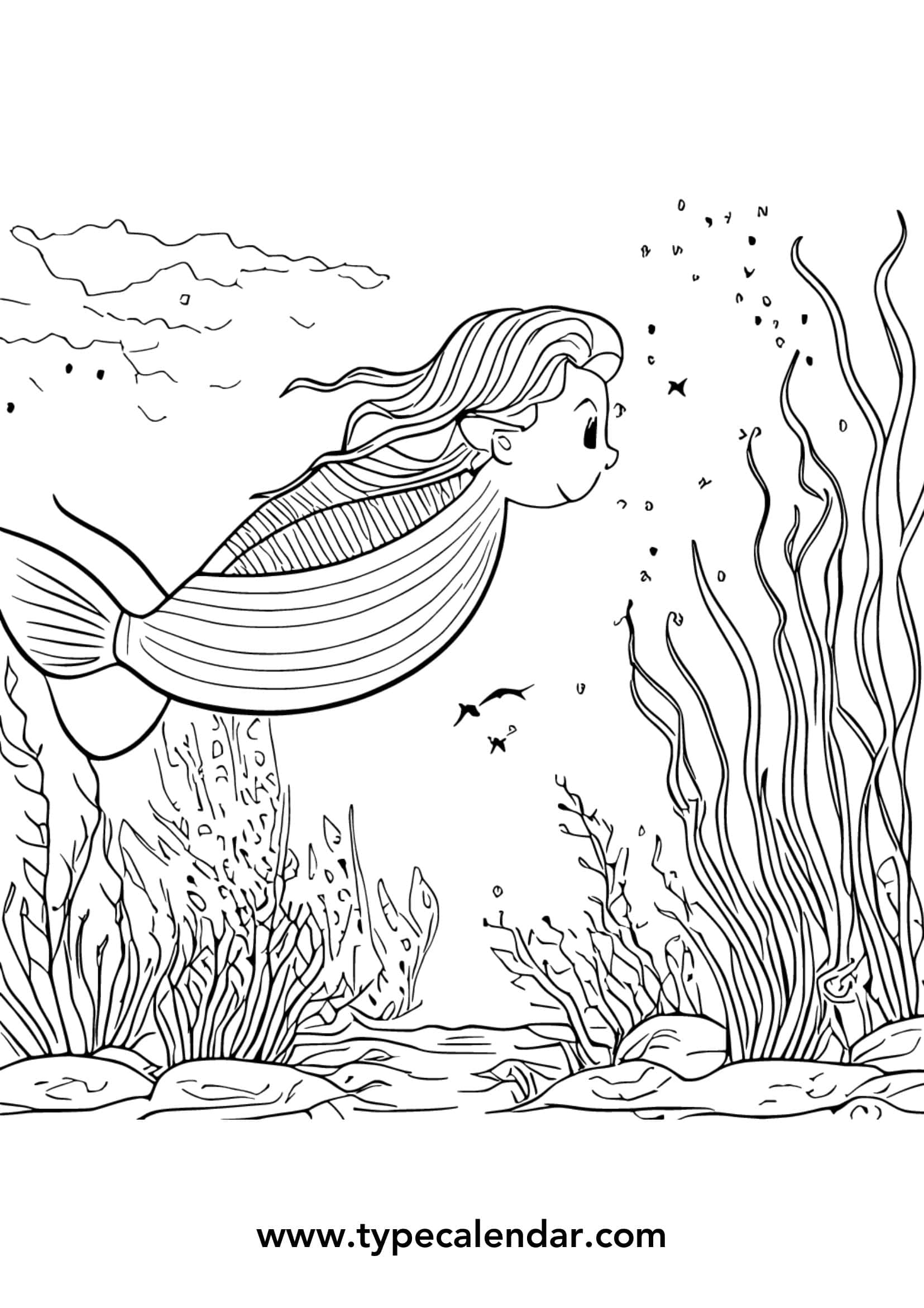 Mermaid Coloring Pages Word Sample Mermaid Coloring Pages Word Sample