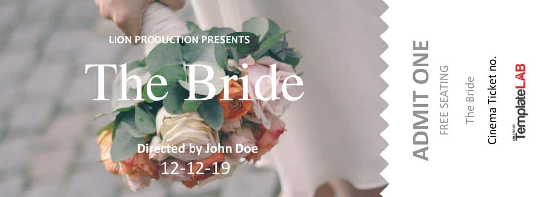 Movie Ticket Template Sample Download Movie Ticket Template Sample Download