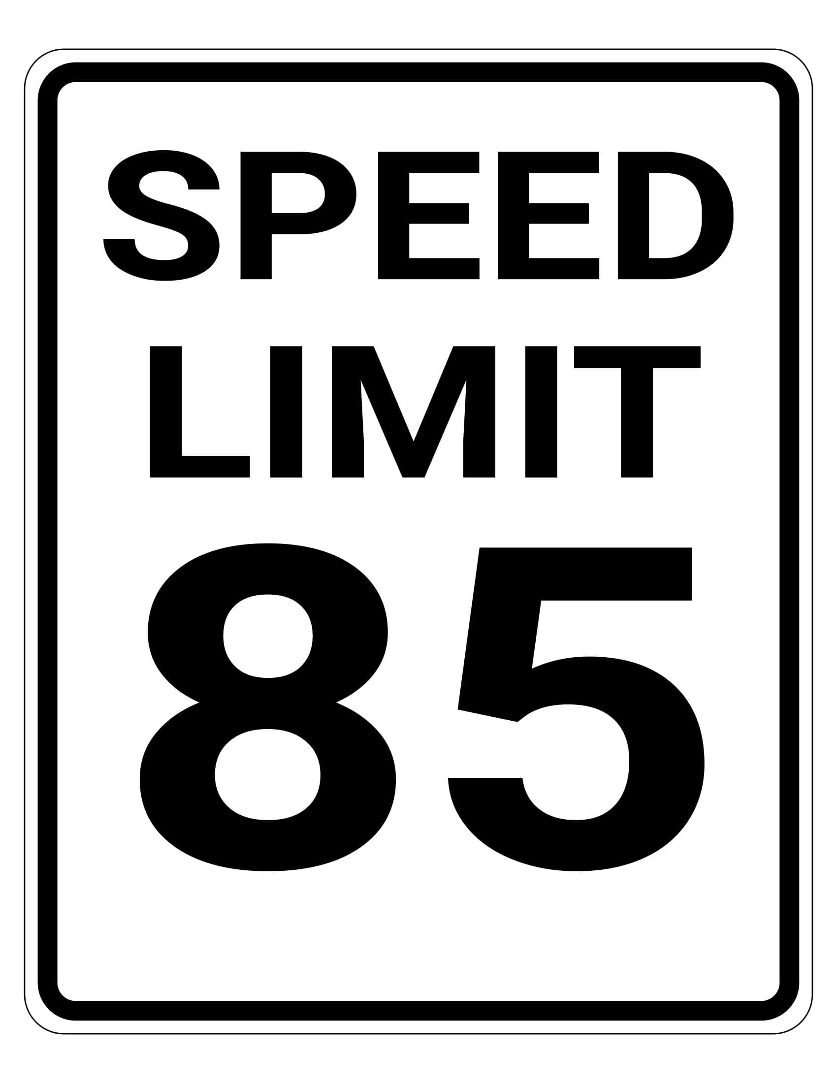 No-Cost Downloadable Speed Limit Sign No-Cost Downloadable Speed Limit Sign