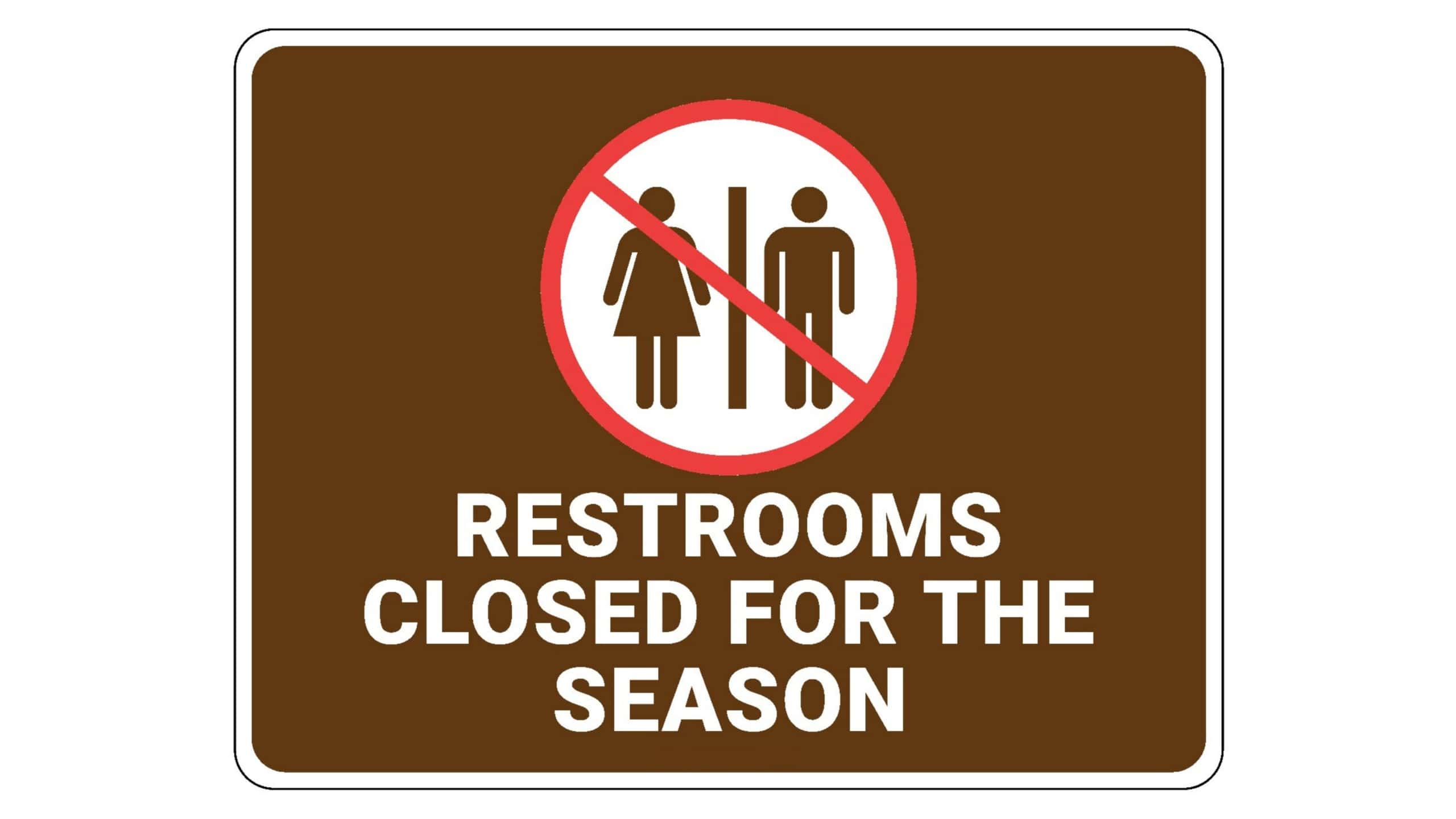 No-Cost HD Bathroom Sign No-Cost HD Bathroom Sign