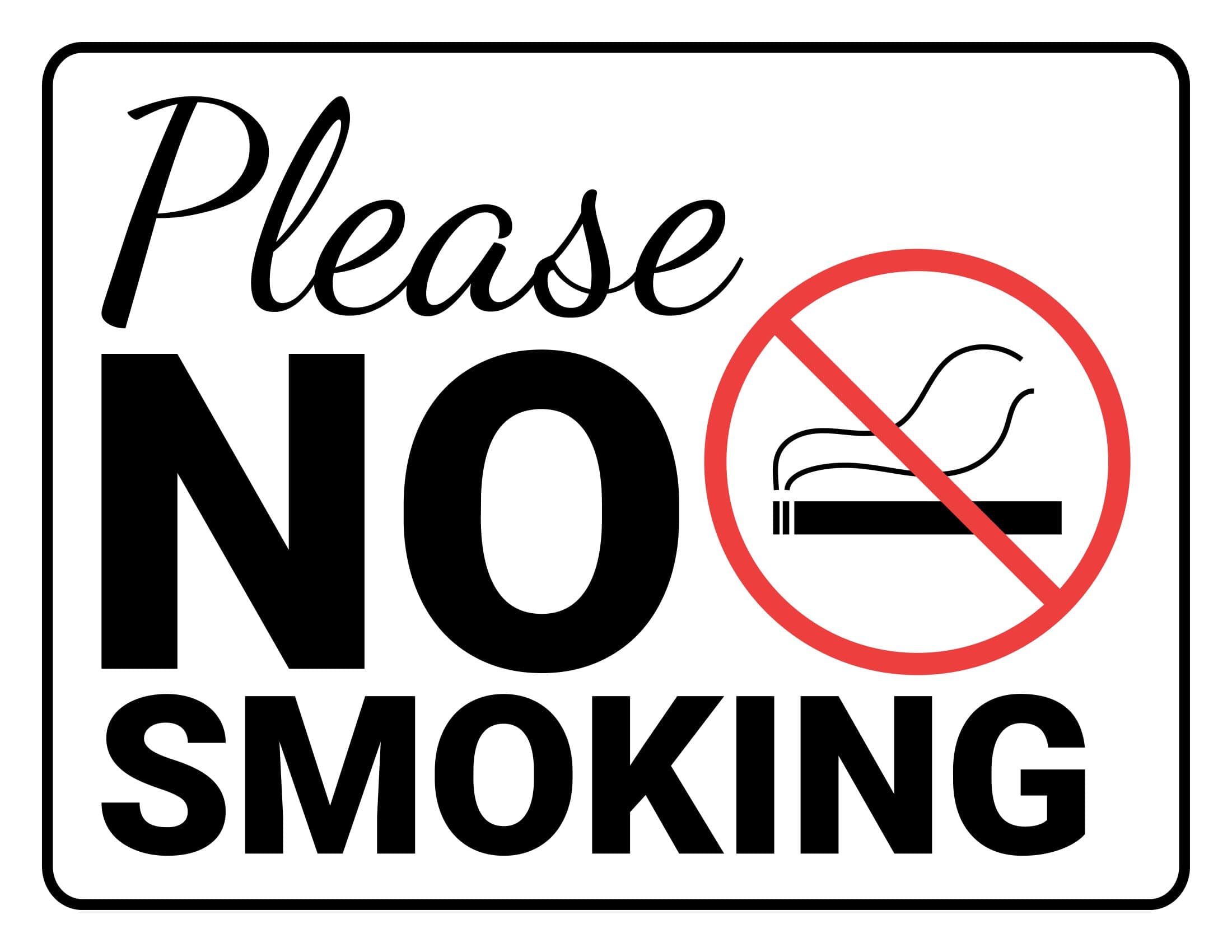 Free Printable No Smoking Signs UAJET