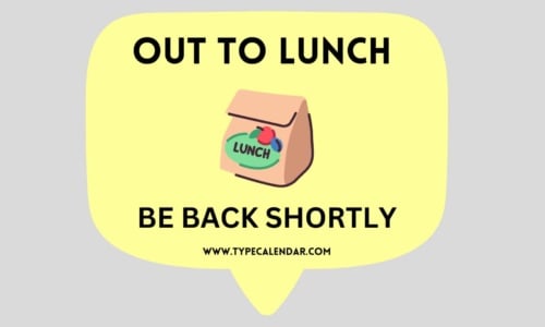Free Printable Out to Lunch Sign Templates [PDF, Word]