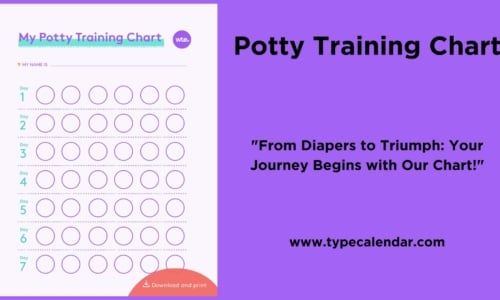Free Printable Potty Training Chart Templates [PDF, Word] for Toddlers