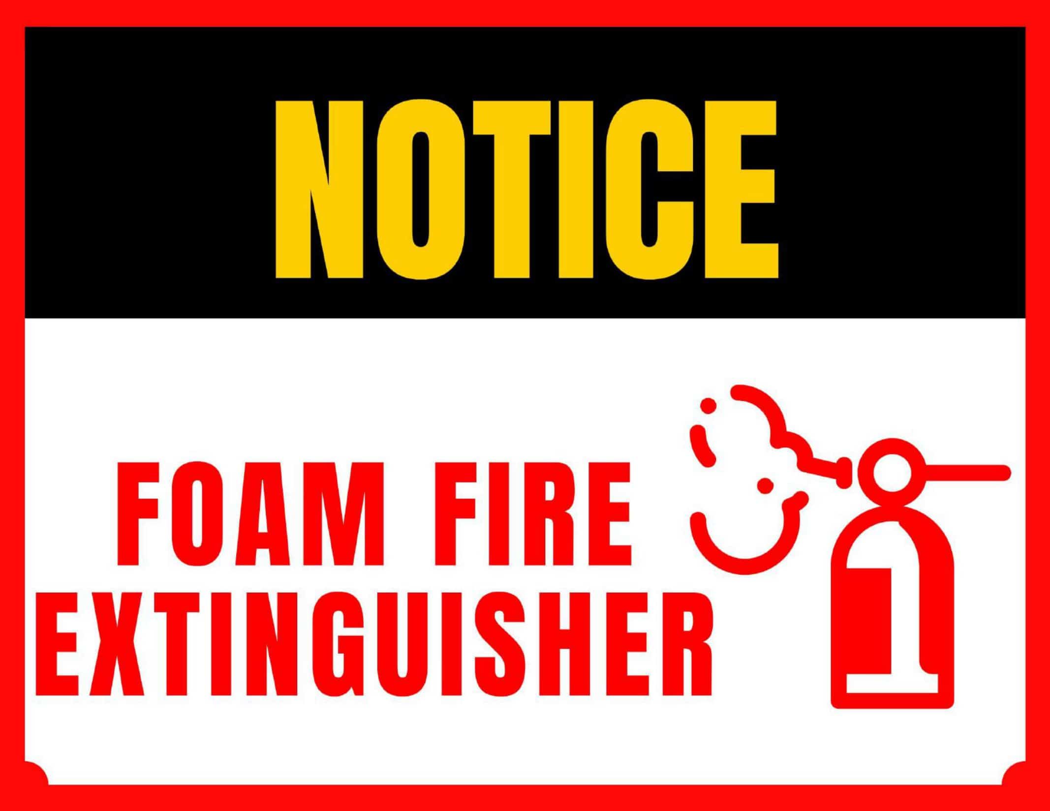 thumbnail image 2 of A1 Graphics Fire Extinguisher Sign – Caution, Waterproof, FEQP0035 2 of 4