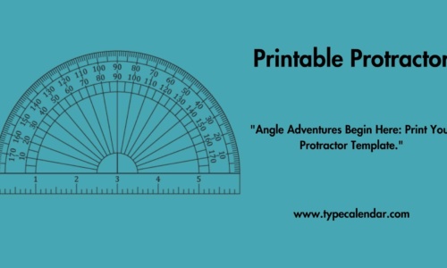 Free Printable Protractor Templates [PDF, Word] Circle & Homemade