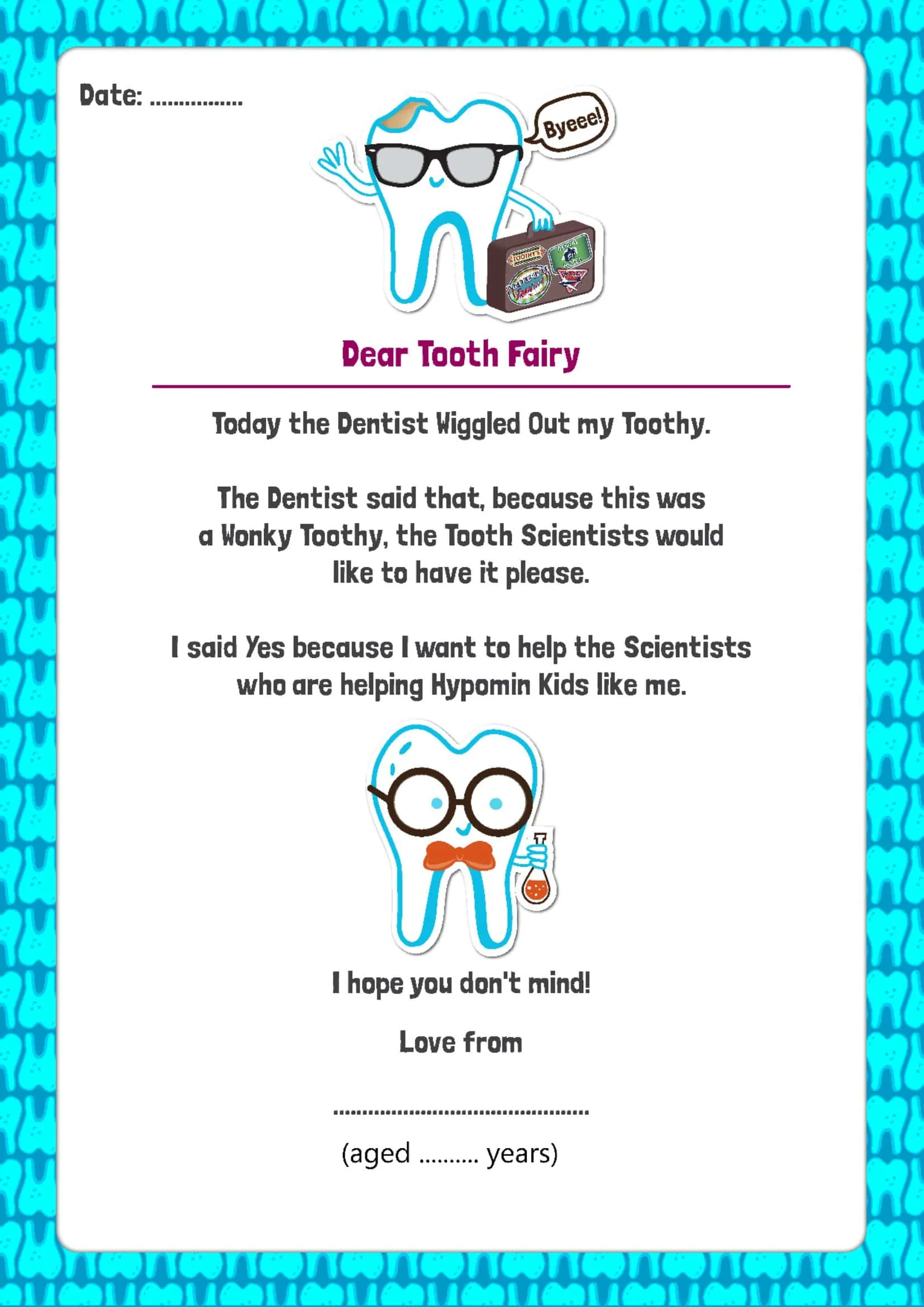 Printable Tooth Fairy Certificate Word Printable Tooth Fairy Certificate Word