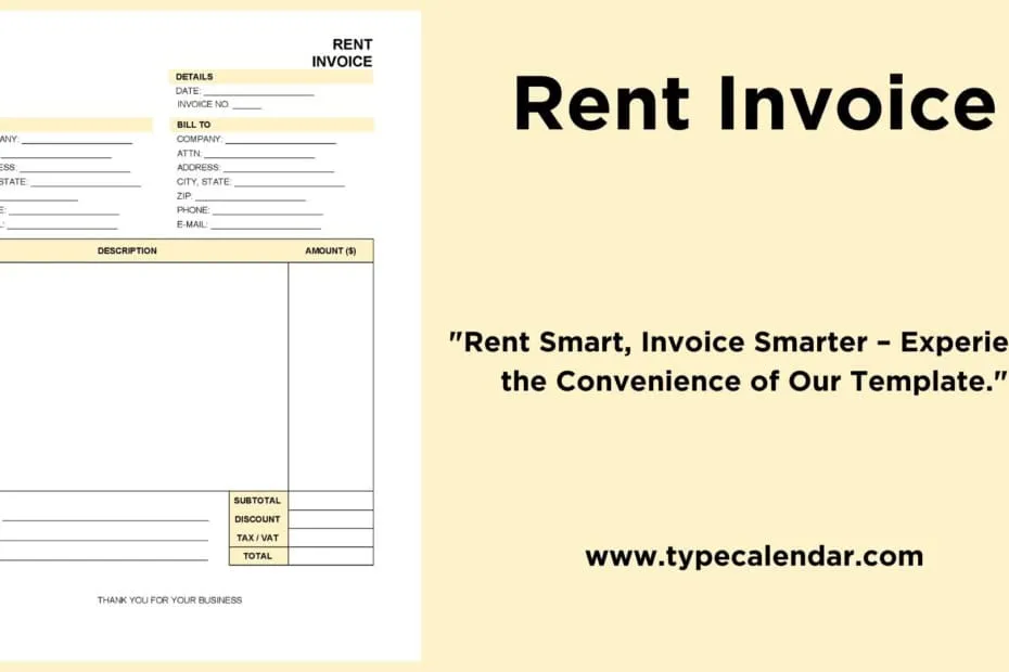 Rent Invoice