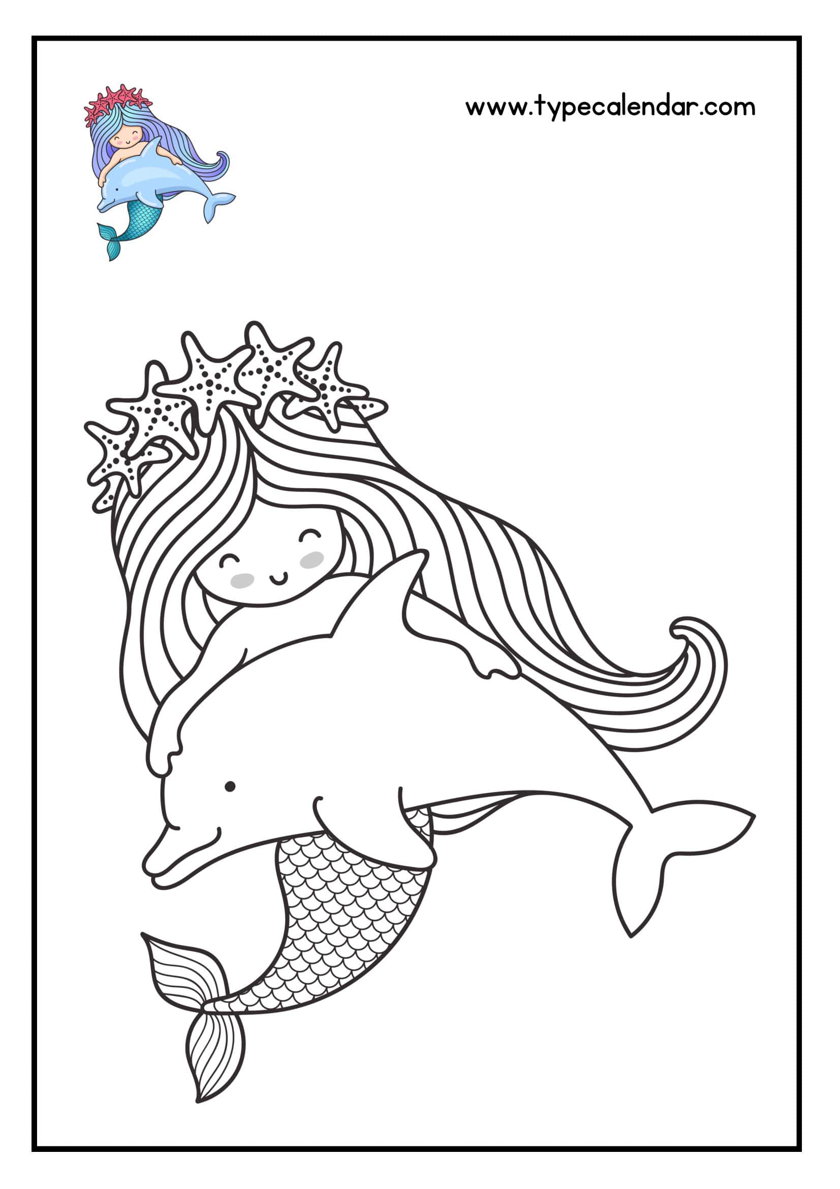 Sample Downloadable Mermaid Coloring Pages Sample Downloadable Mermaid Coloring Pages