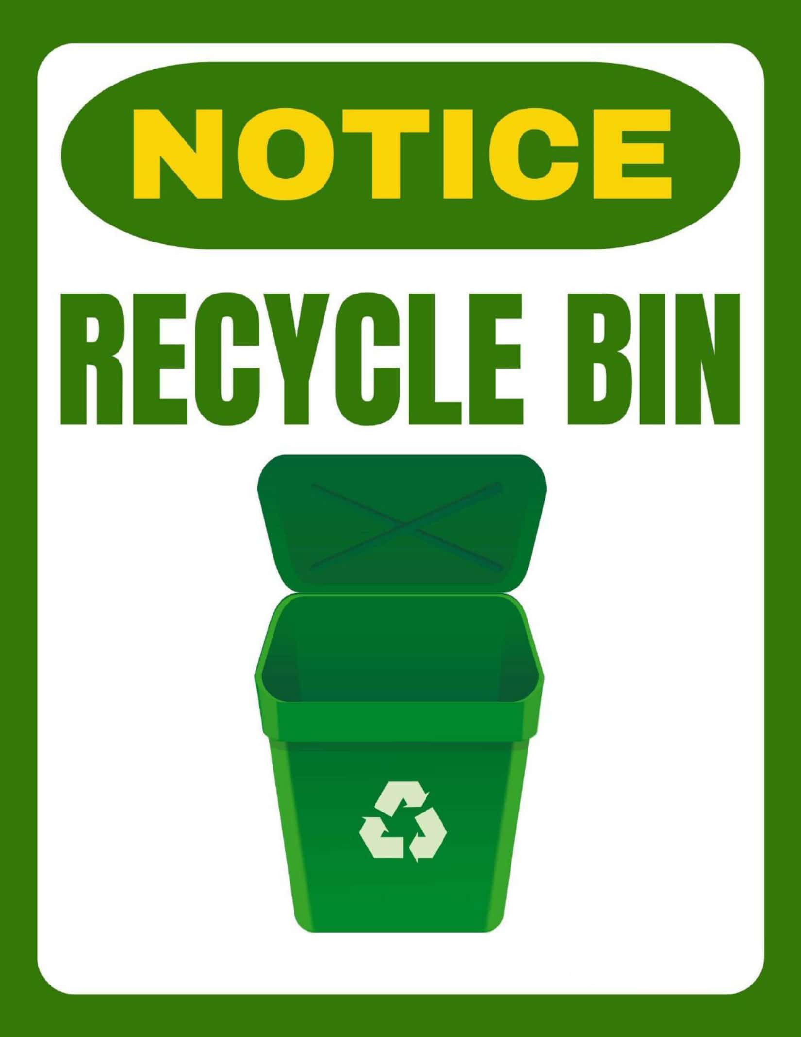 Free Printable Recycle Sign Printable Free Printable Recycle Sign Printable