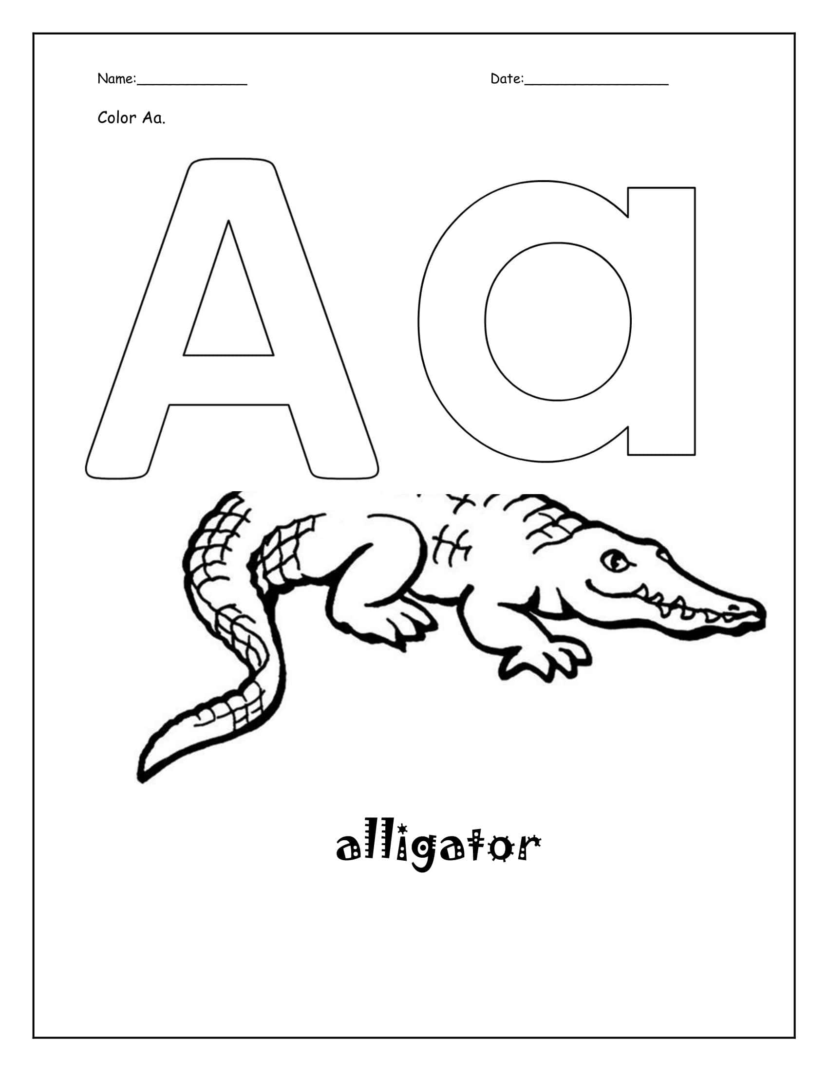 Sample Letter A Worksheets PDF Sample Letter A Worksheets PDF