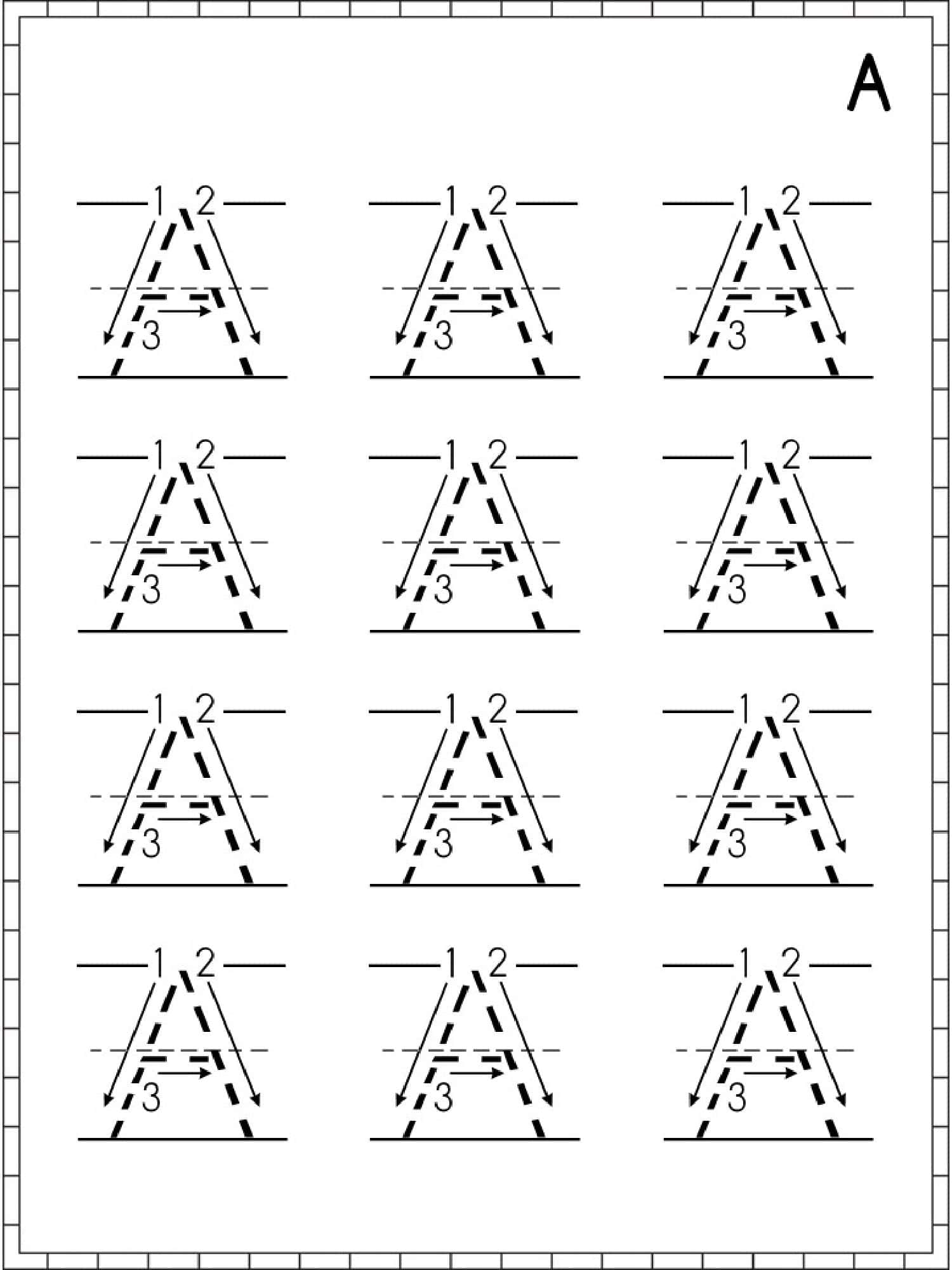 Sample Letter A Worksheets Sample Letter A Worksheets