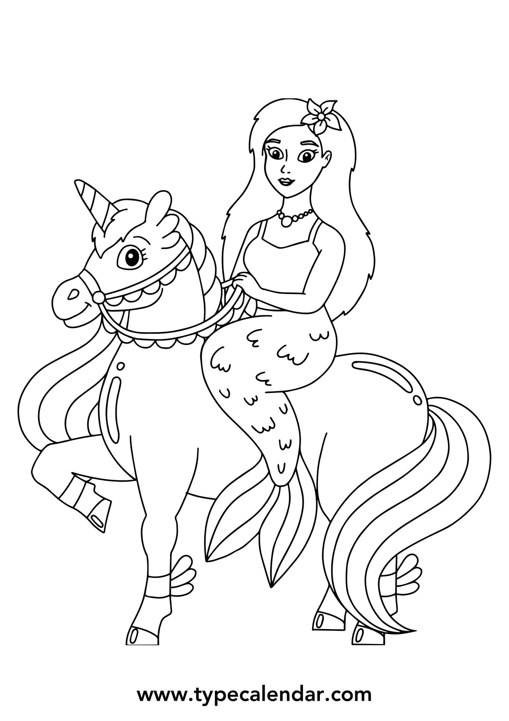 Sample Mermaid Coloring Pages Sample Mermaid Coloring Pages