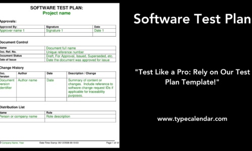 Free Printable Software Test Plan Templates [Word, Excel, PDF]