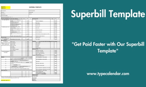 Free Printable Superbill Templates [PDF] Psychotherapy, Speech & Physical Therapy