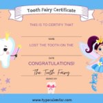 Tooth Fairy Certificate