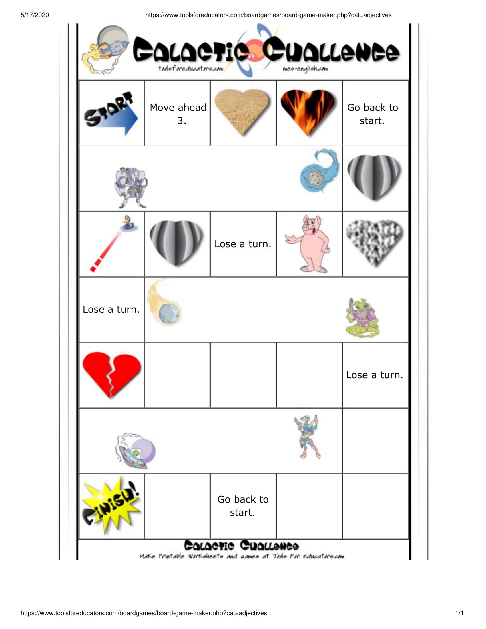 Word Board Game Template Sample Word Board Game Template Sample
