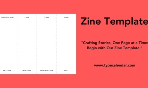 Free Printable Zine Templates [Word, PDF] One-Page