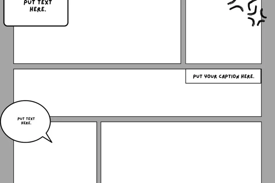 Comic Strip Template