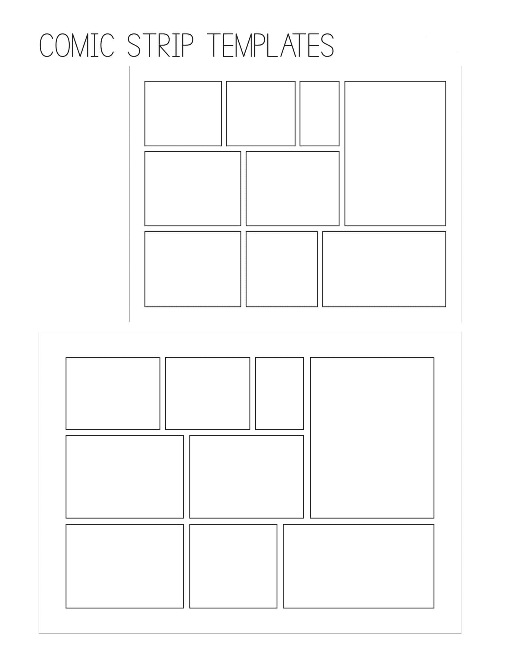 40 Free Printable Comic Strip Templates PDF 40 Free Printable Comic Strip Templates PDF