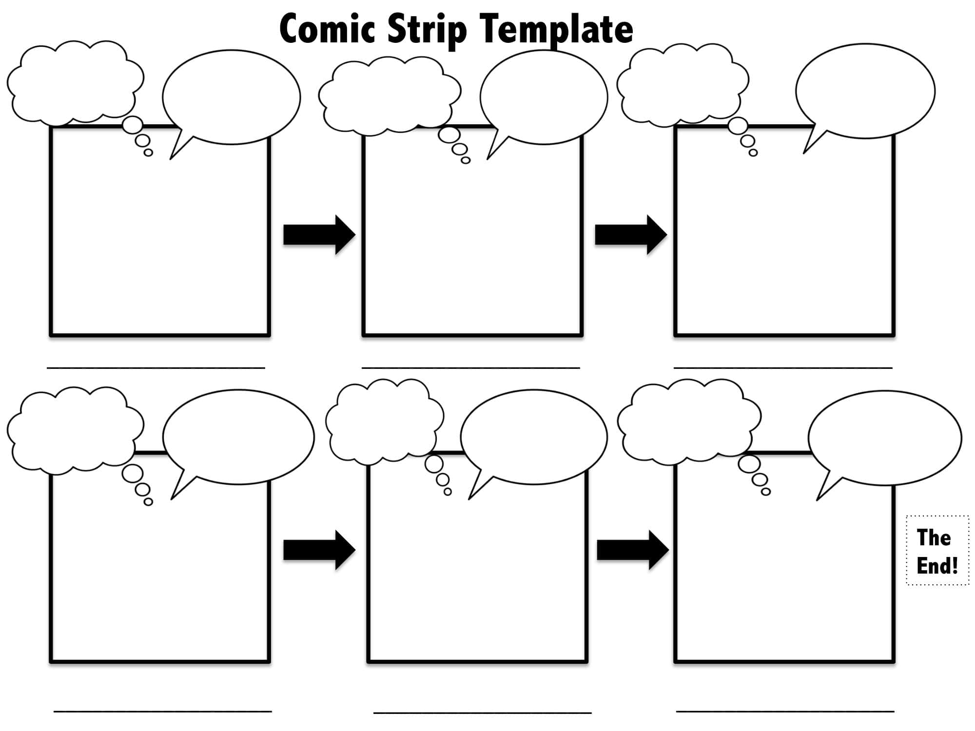 40 Free Printable Comic Strip Templates PDF 40 Free Printable Comic Strip Templates PDF