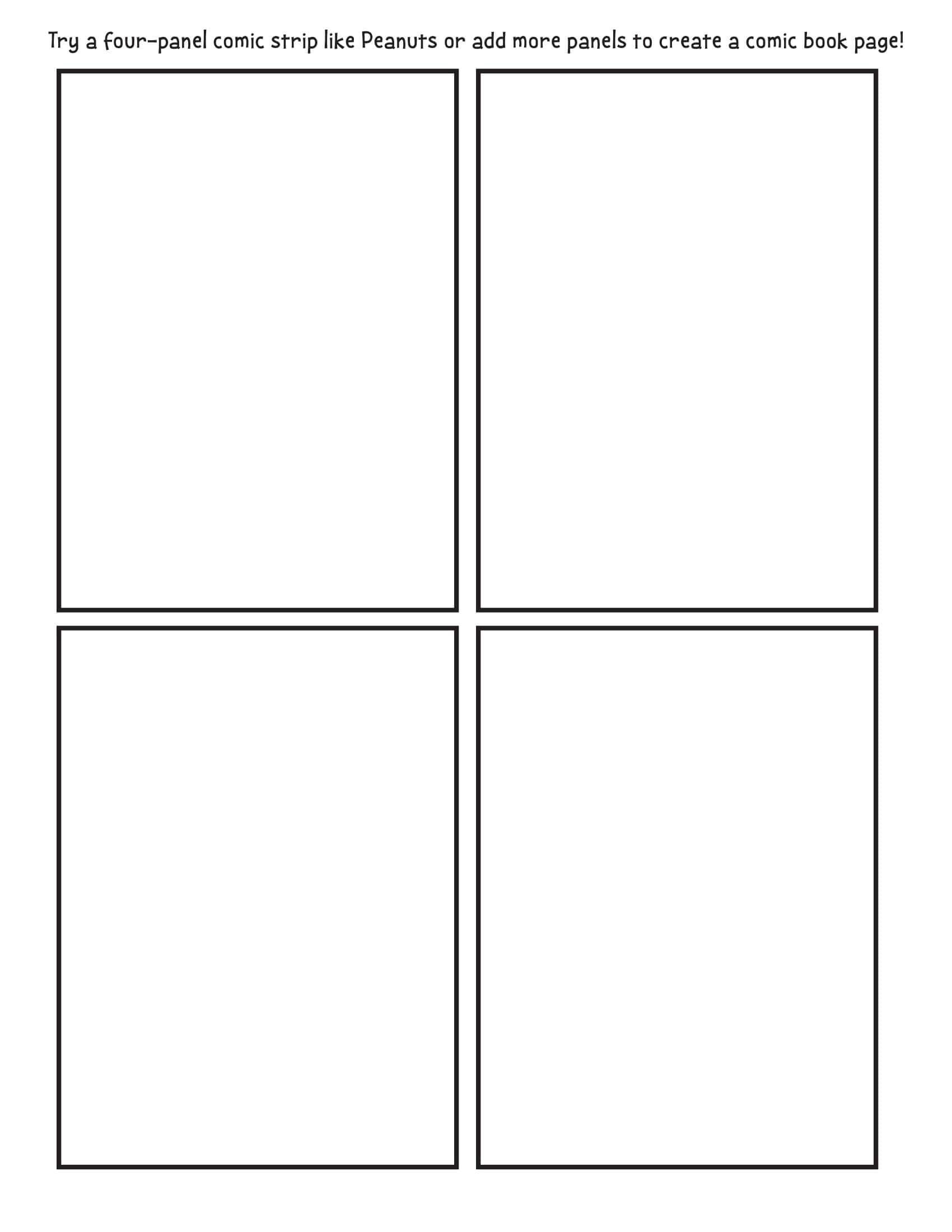 Free Comic Strip Template in Word Free Comic Strip Template in Word