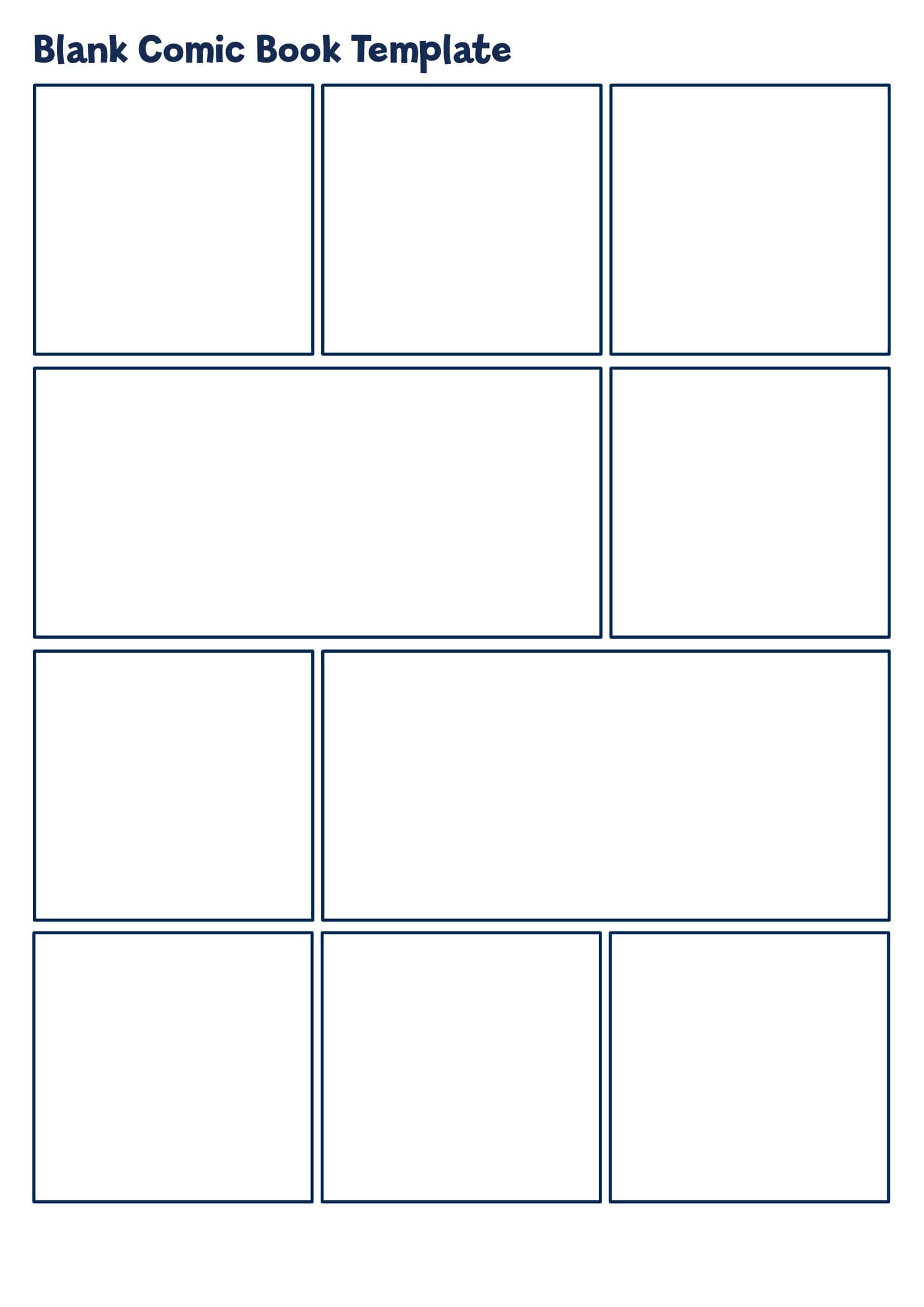 Free Download Comic Strip Template Free Download Comic Strip Template