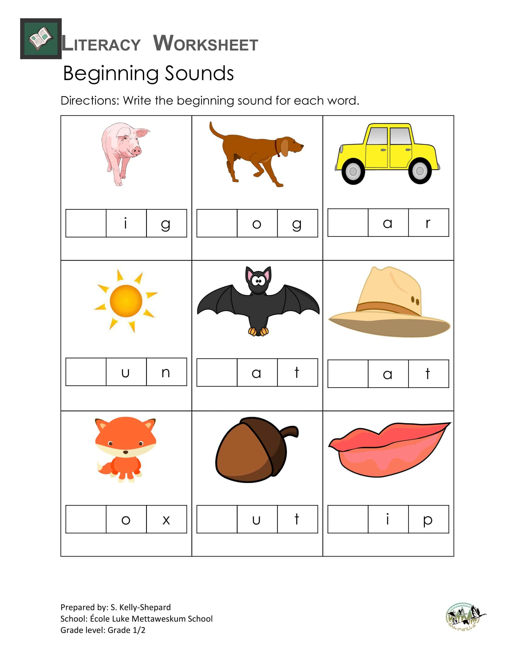 Free Printable Beginning Sounds - Sample Beginning Sounds Worksheets Download 
