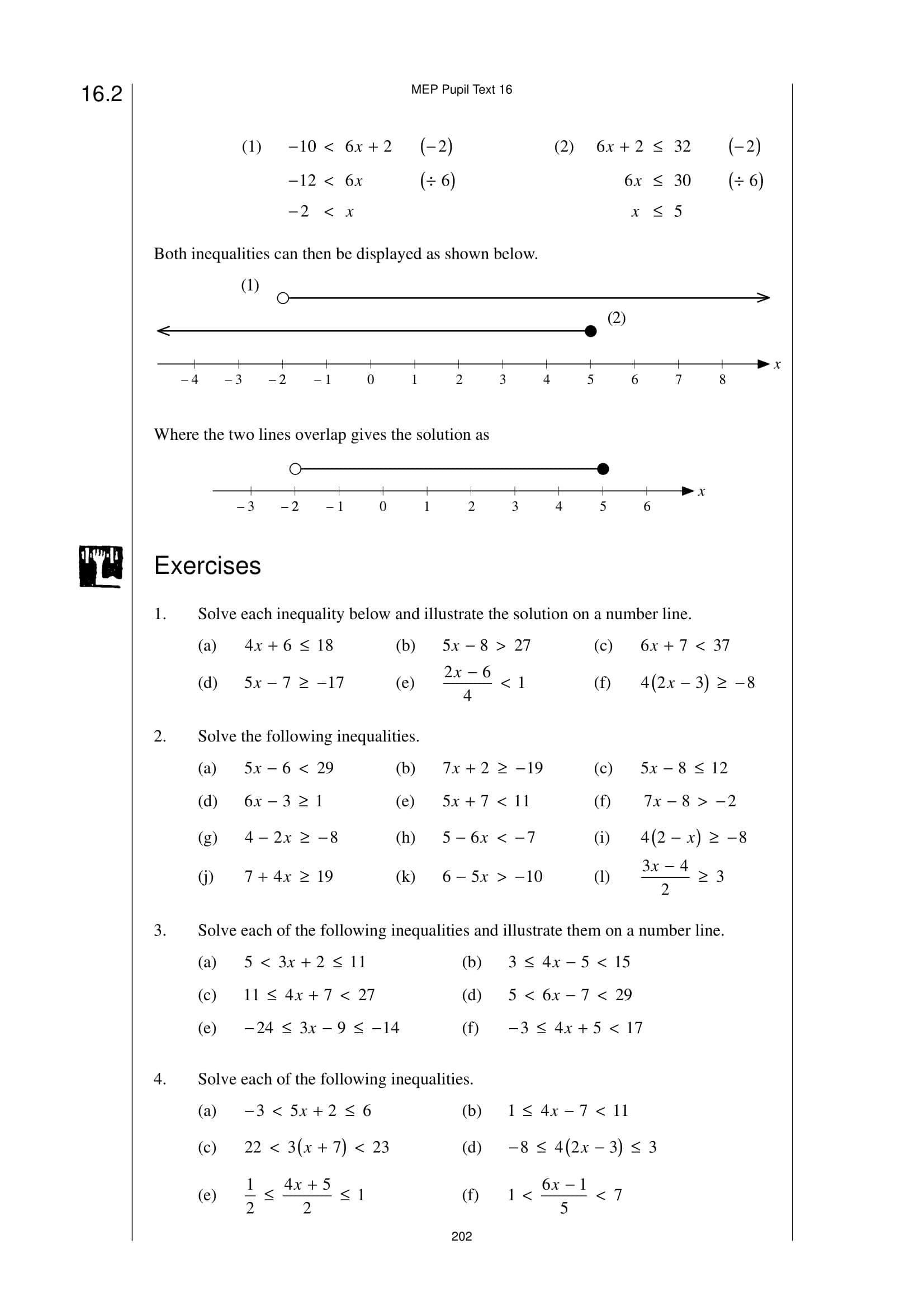 Free Printable Solving Inequalities Worksheets [PDF] Answers