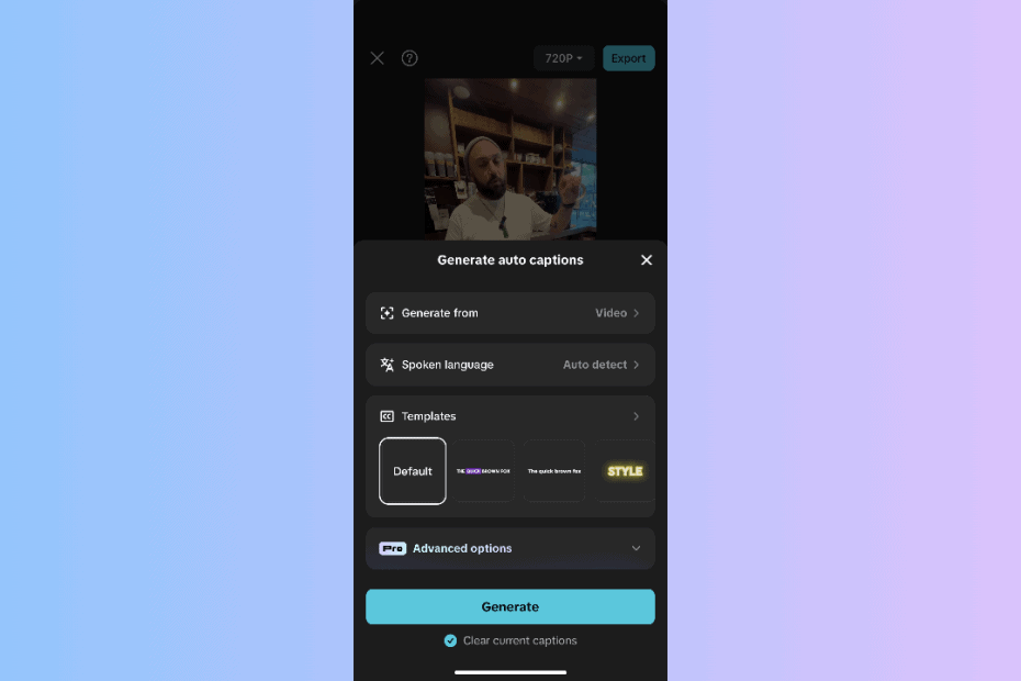 AI Caption Templates in CapCut