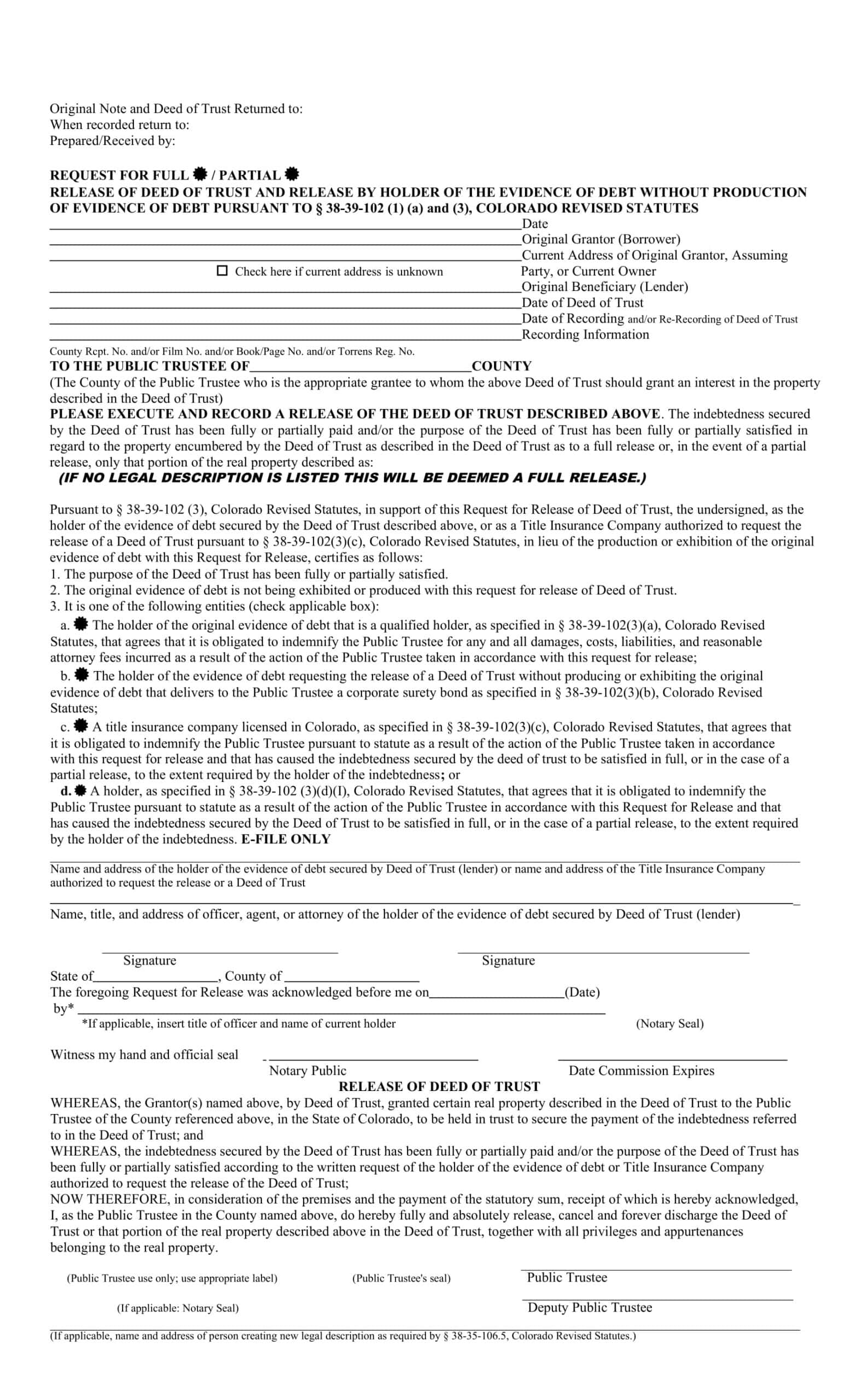 Blank Deed Of Trust Pdf Blank Deed Of Trust Pdf