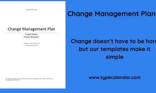 Free Printable Change Management Plan Templates [Word & Excel]