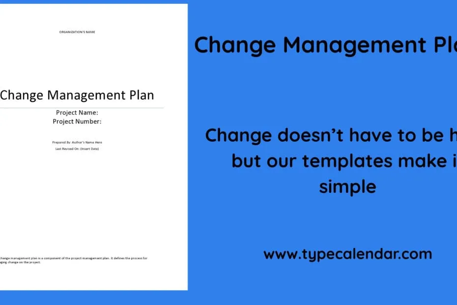 Change Management Plan