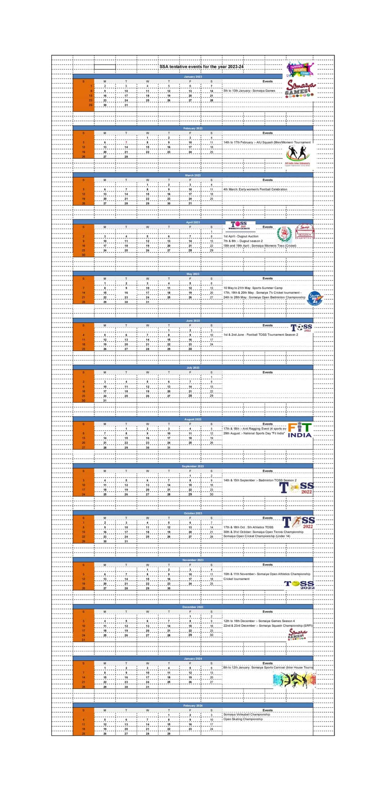 Event Calendar Template Excel Event Calendar Template Excel
