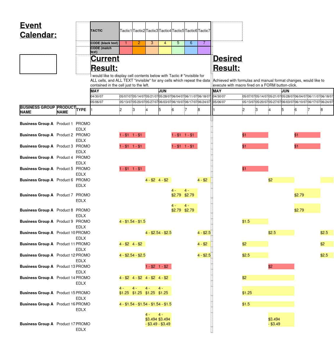 Event Calendar Template PDF Event Calendar Template PDF