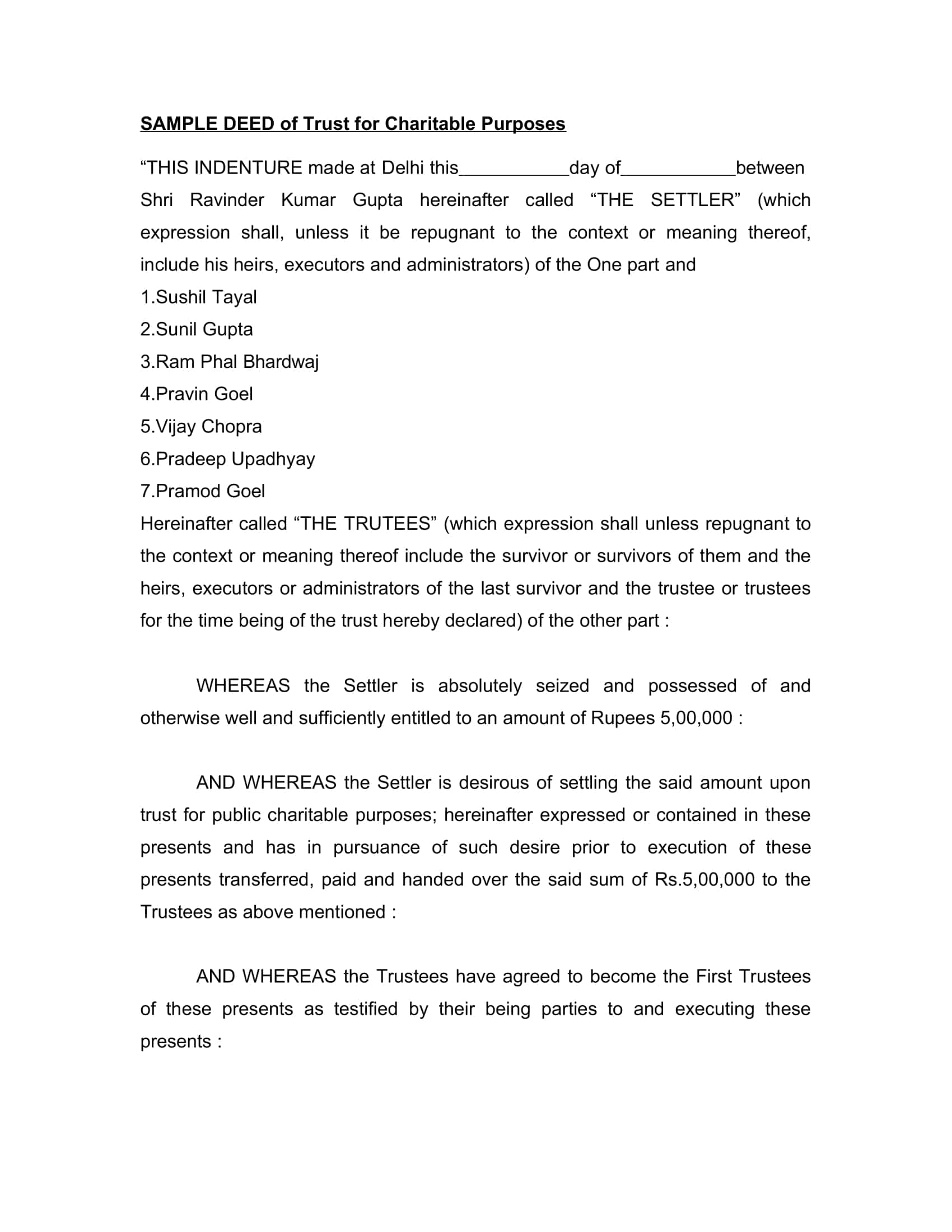 Free Downloadable Deed Of Trust Form Free Downloadable Deed Of Trust Form