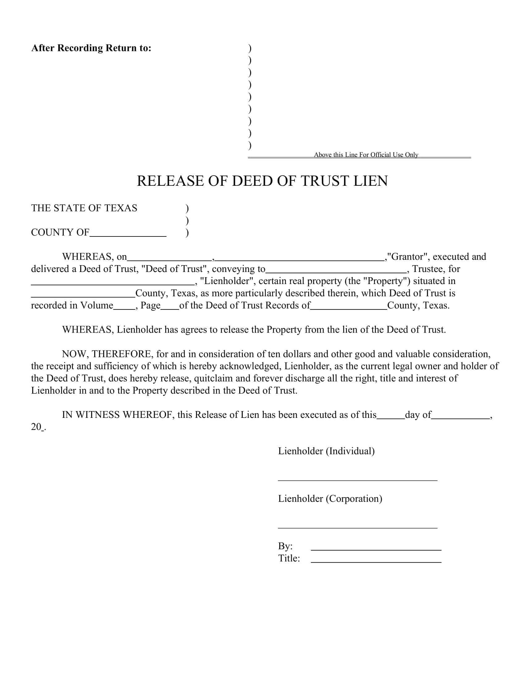 Free Fillable Deed Of Trust Form Free Fillable Deed Of Trust Form