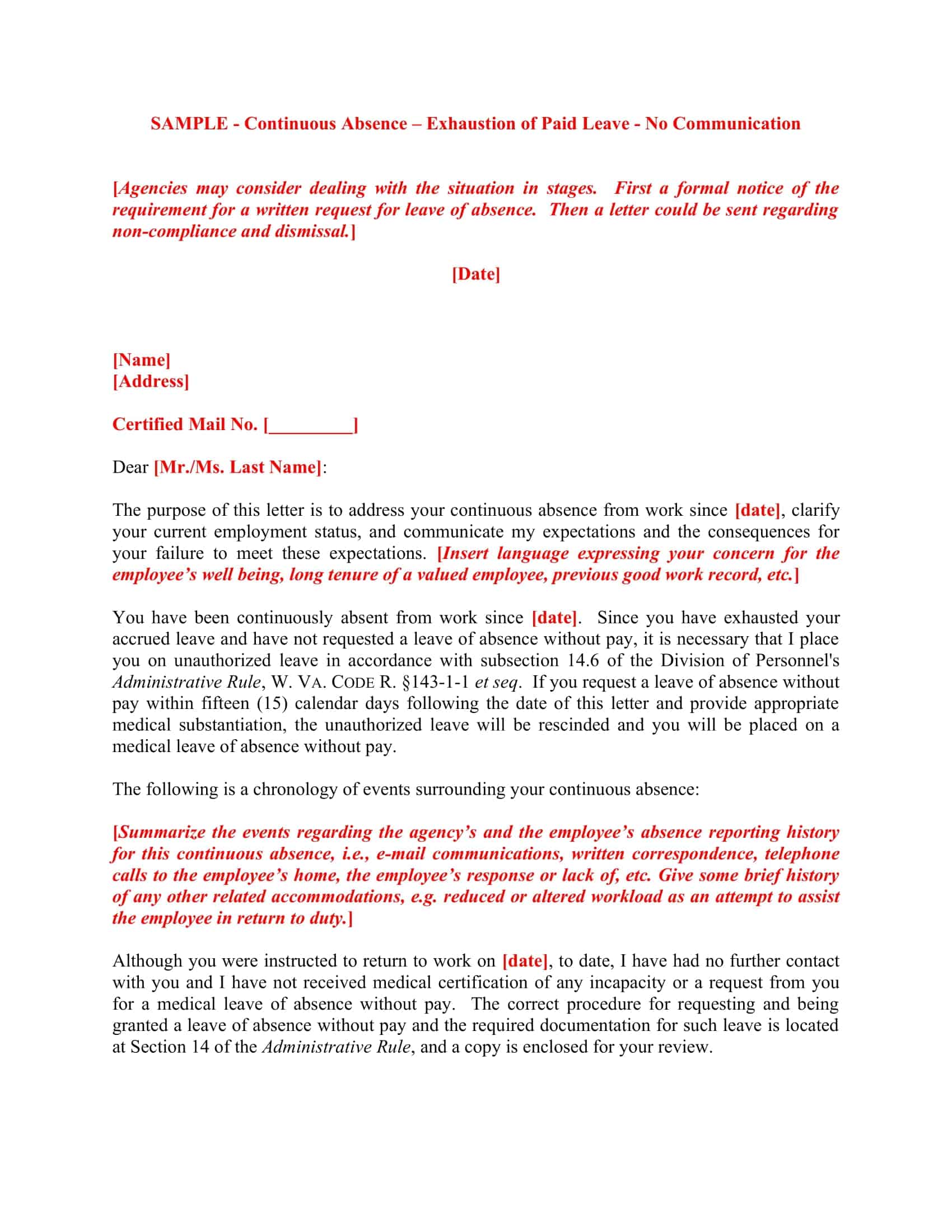 Job Abandonment Letter Pdf Job Abandonment Letter Pdf