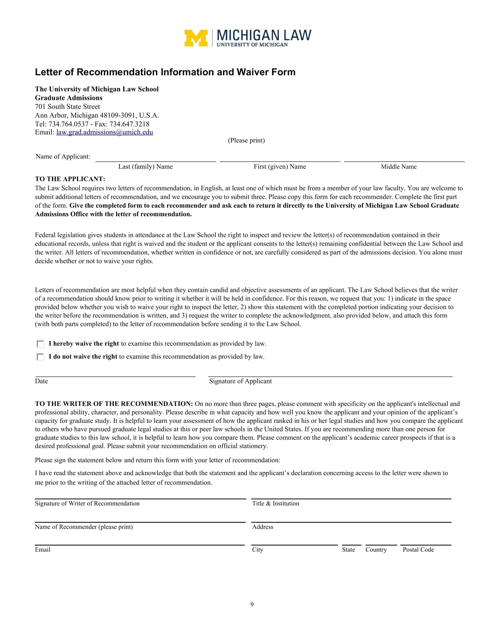 Law School Letter Of Recommendation For Pdf Law School Letter Of Recommendation For Pdf
