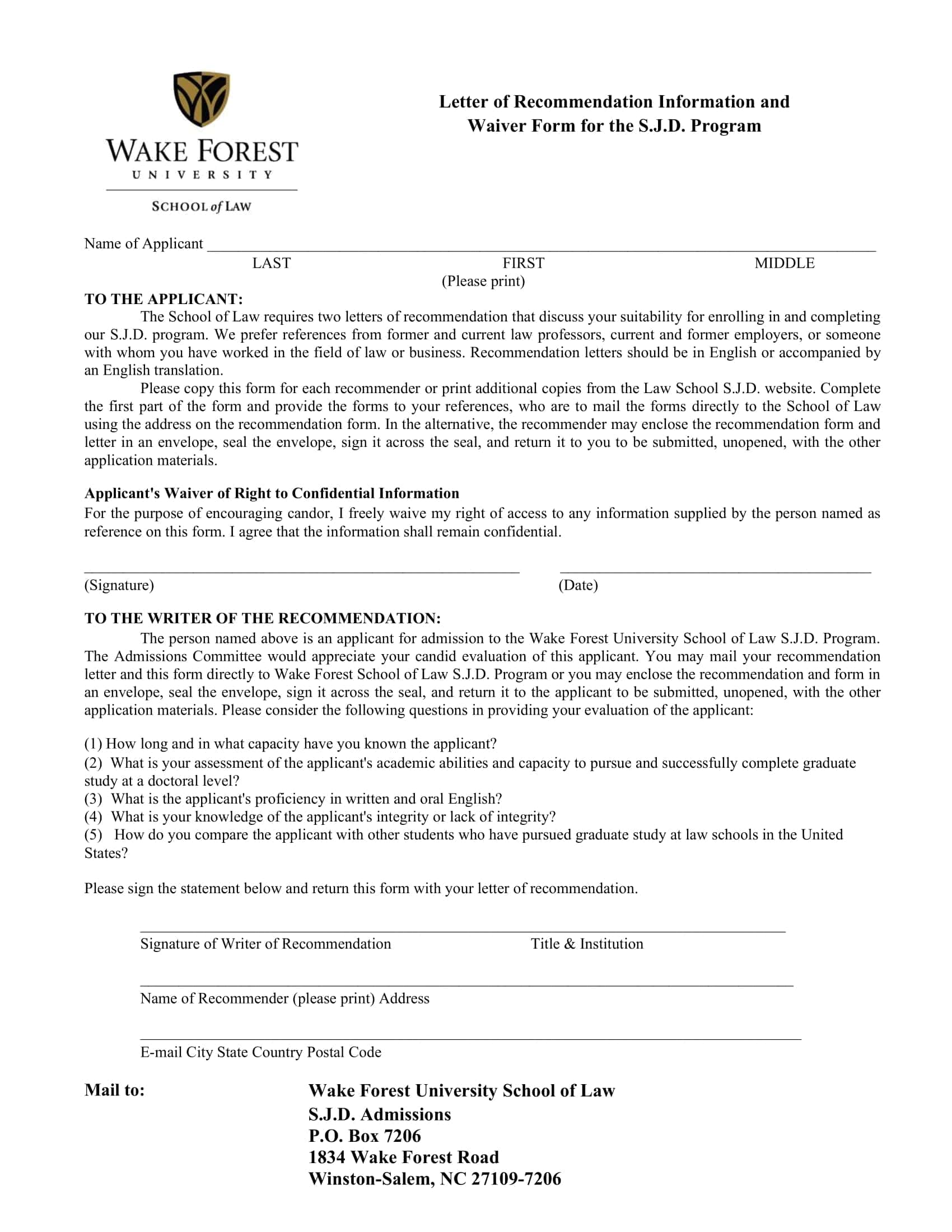 Law School Letter Of Recommendation Powerpoint Law School Letter Of Recommendation Powerpoint